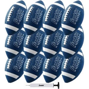 Franklin Grip-Rite 1000 Junior Size Footballs 12-Pack